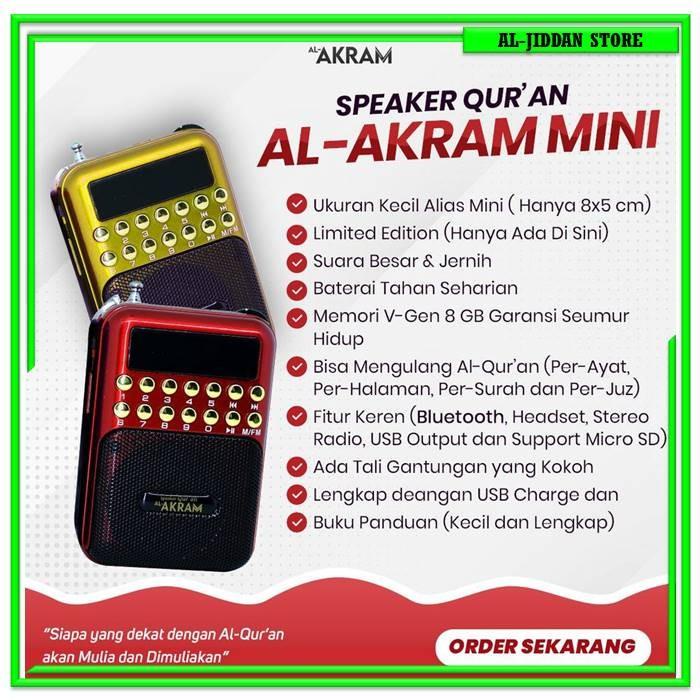 Speaker Murotal Murottal Alquran Quran Digital 30 Juz Al-Akram Mini