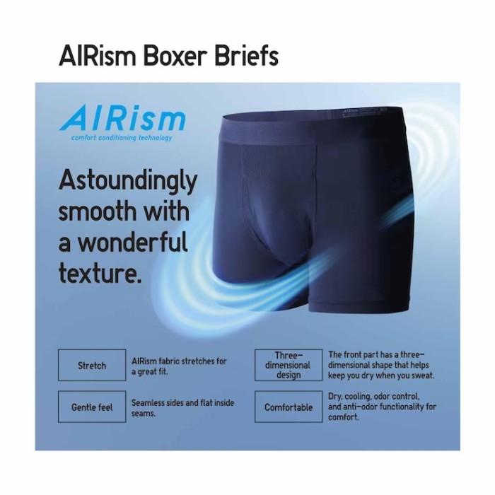 Jastip Boxer Pria Airism Underwear Celana Dalam Cd Dry Briefs Uniqlo