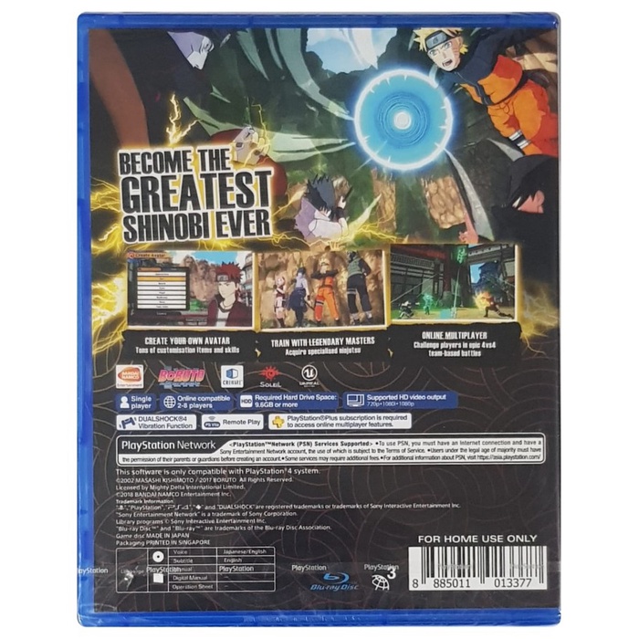 Ps4 Naruto To Boruto Shinobi Striker Region 3 English