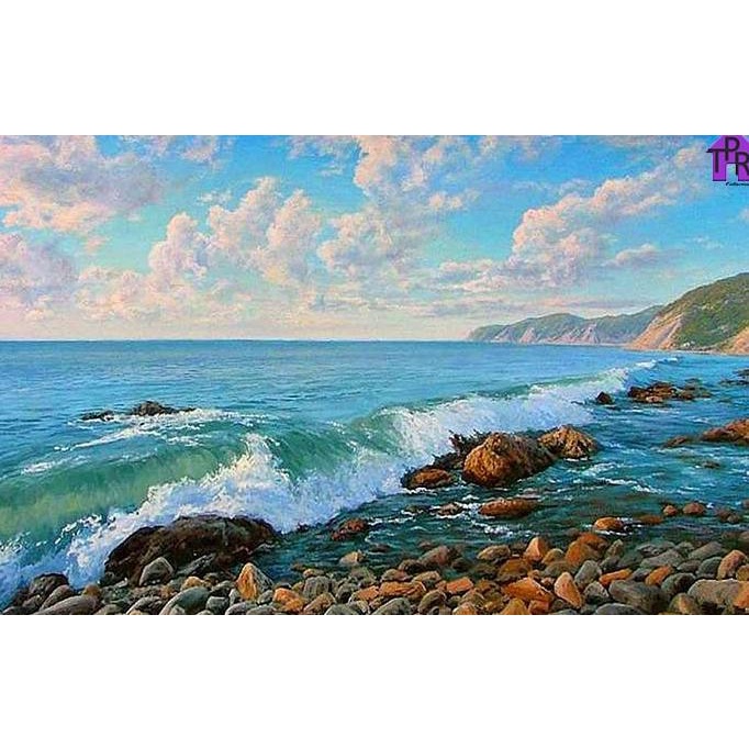 

DIY - Set Melukis / painting by number kit - NATURE 40x50cm. part-5