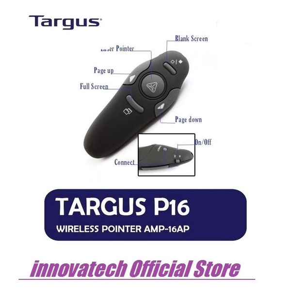 TARGUS P16 PRESENTER Presentation LASER Pointer Remote AMP16AP AMP16