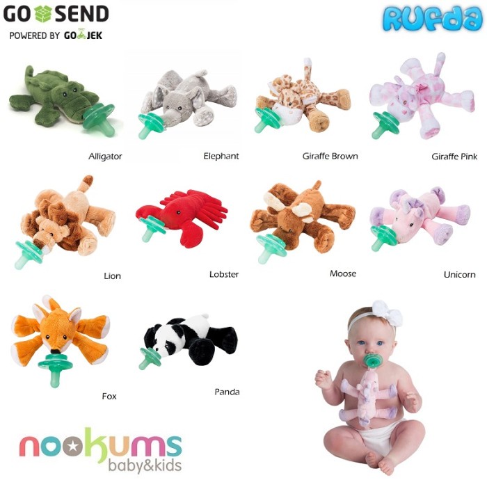 Terlaris Nookums Buddies Paci Plushies Sekelas Wubbanub Pacifier Plush Boneka