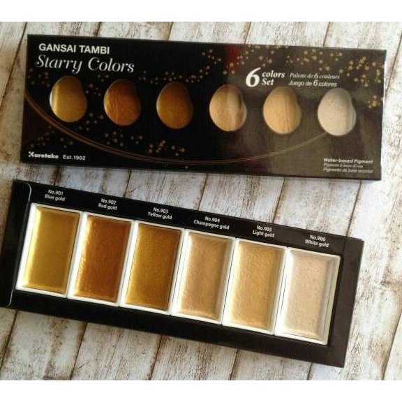 

WATERCOLOR METALLIC KURETAKE GANSAI TAMBI STARRY COLORS