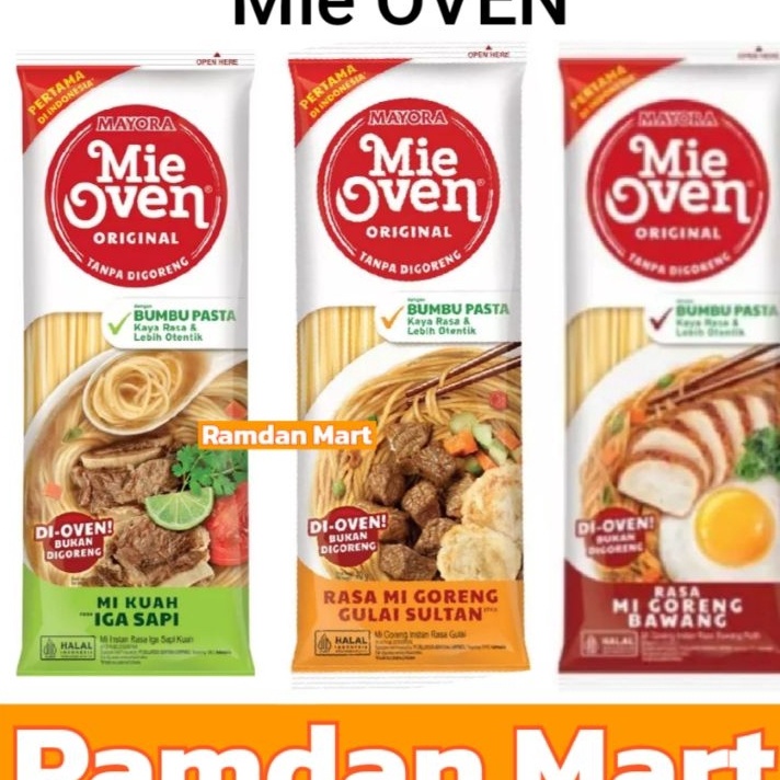 

✔️ Mie OVEN | Mie instan Paket 3 Bungkus