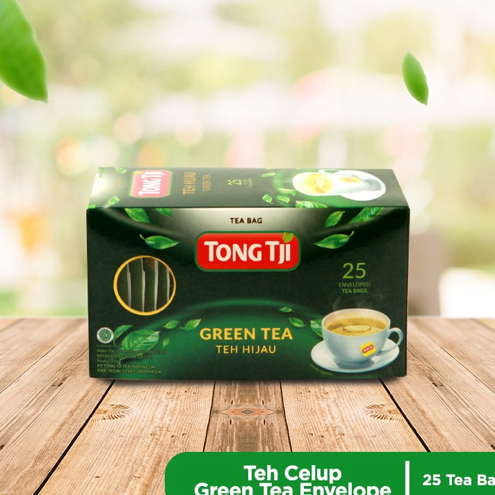 

✓ Tong Tji Green Tea 1 pack isi 50 gram ( Tea Bag/ Teh Celup dgn Amplop )