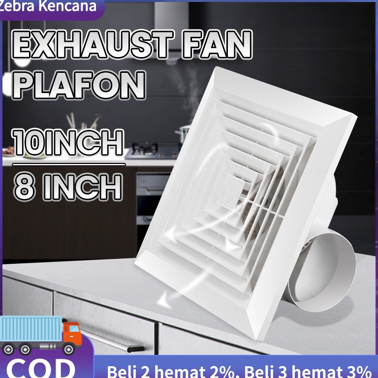 TERLARIS. Exhaust fan Plafon 10inch /8 inch exhaust fan dapur /exhaust fan dinding Rumah Toilet Dapu