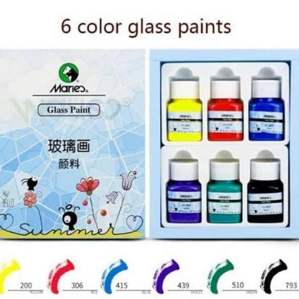 

Maries Cat Kaca / Glass Paint Colour Type A7006 6 warna