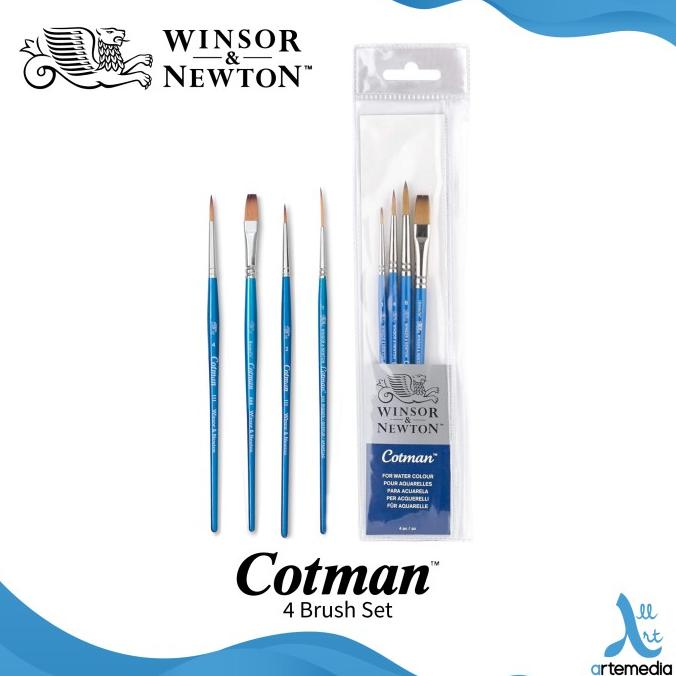 

Kuas Lukis Winsor & Newton Cotman Set 4 Synthetic Brush Short Handle
