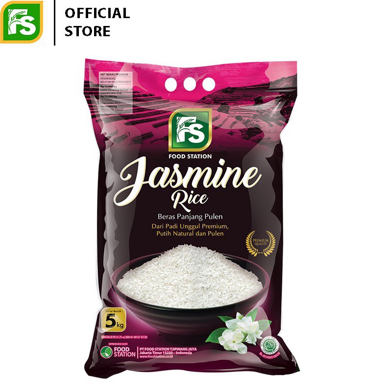 

MPGV5322㊚ Food Station-FS Beras Jasmine 5 kg ㊒
