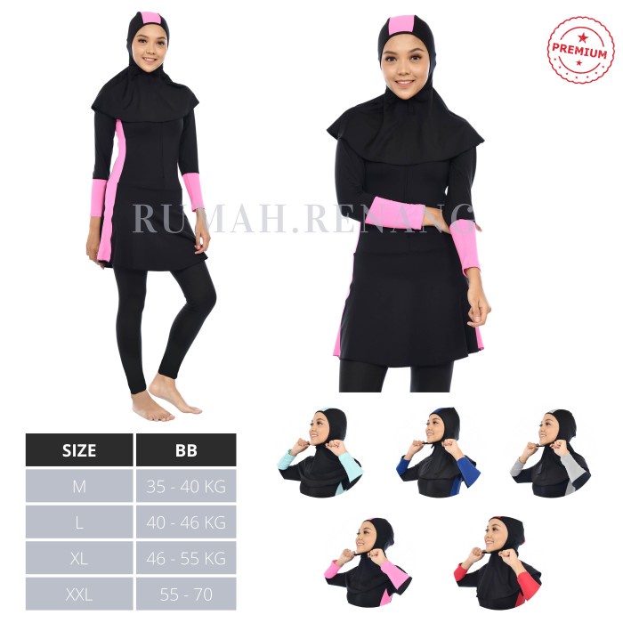 Terlaris Baju Renang Muslimah Dewasa Baju Renang Perempuan Remaja Baju Renang
