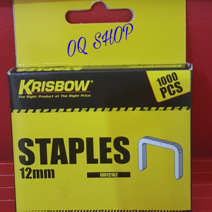 

KRISBOW REFILL STAPLES ISI ULANG 12 MM 1000 PCS