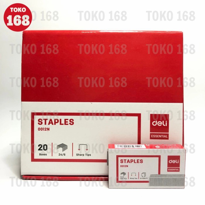 

DELI Isi Staples No. 24/6 (No.3) 0012N (PAK)