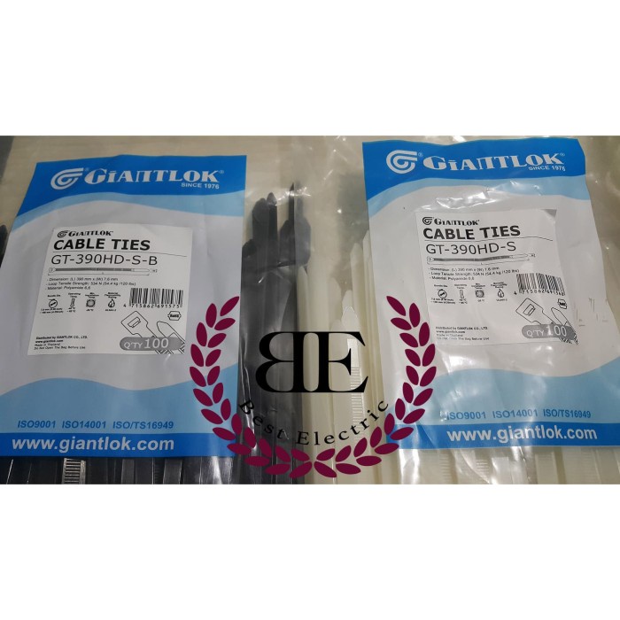 

Kabel Ties / Kabel Tis /Giantlok / GT390HDS / GT390HDSB / 390x7.6