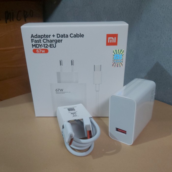 Terlaris Charger Redmi Note 12 Pro Mdy-12-Eu Fast Charging Usb Type C 67Watt