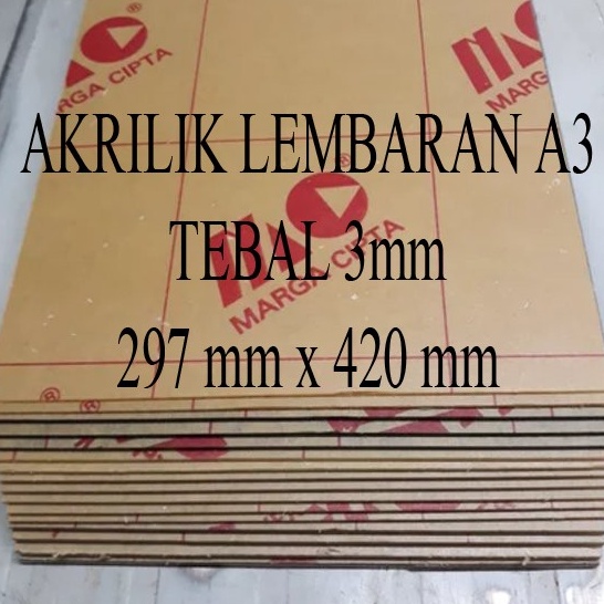

[KODE PRODUK HB0O78265] Lembaran Akrilik Marga Cipta A3 3mm