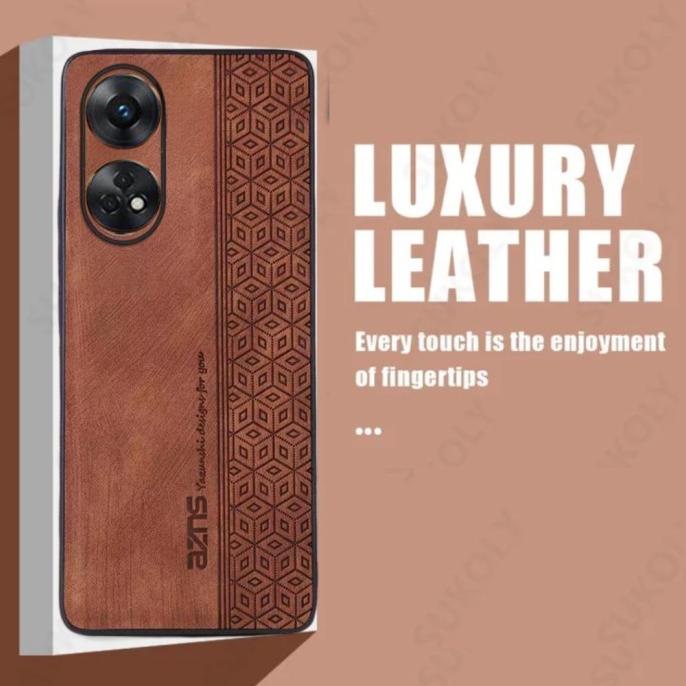 Case OPPO RENO 8T 4G Softcase Luxury Leather Pelindung Kamera