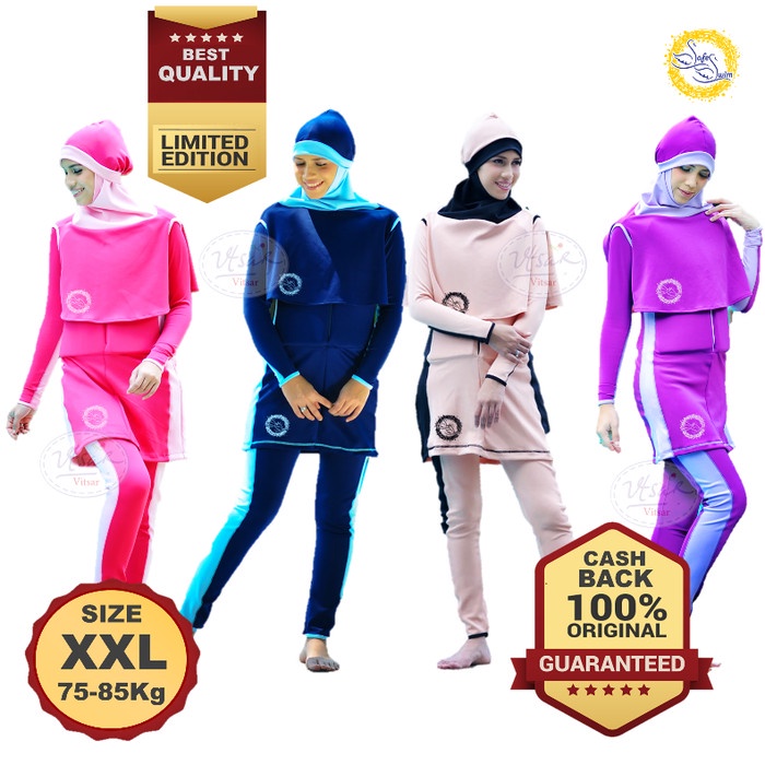 Baju Renang Mengapung Dewasa Safeswim Muslimah XXL