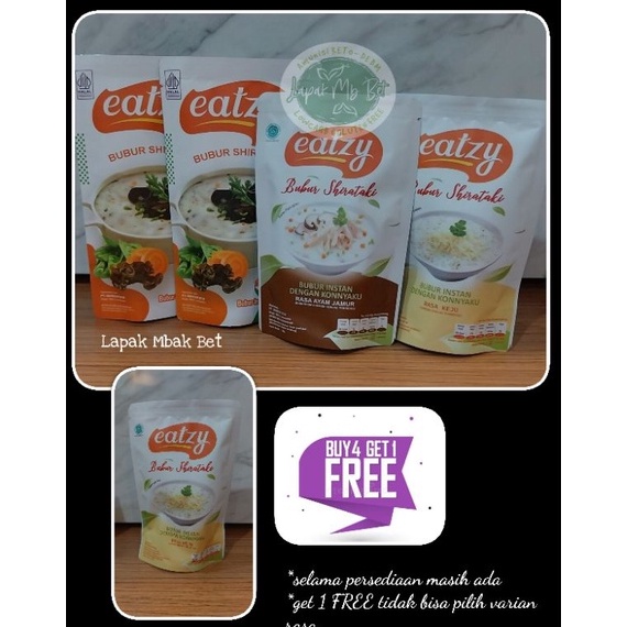 

[KODE PRODUK EDFLD9156] Bubur shirataki bubur rendah kalori BELI 4 FREE 1 (selama persediaan masih ada)