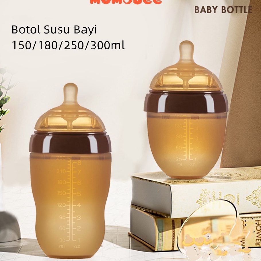 [KODE PRODUK IFQHE9458] Momosee Botol Susu Bayi Piko Bello Anti Colic Dot Silicone Food Grade Anti K