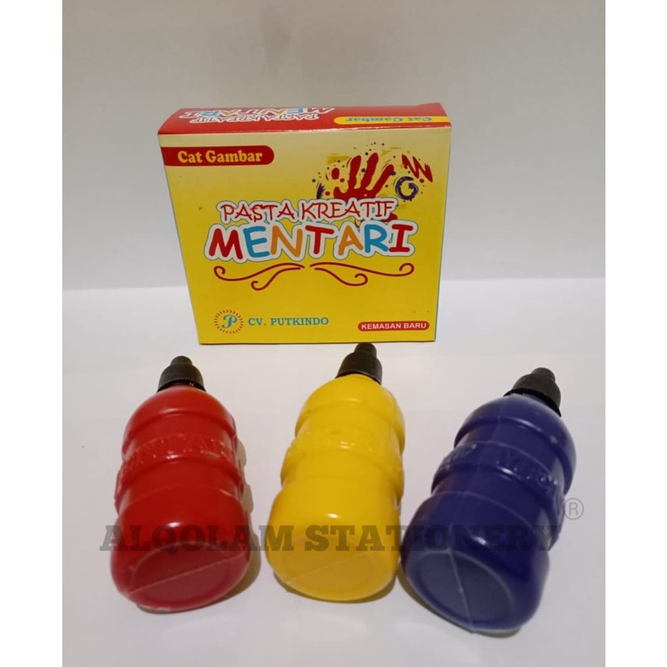 

[KODE PRODUK SV8MV9548] SATU PACK ( 3 WARNA x 50ml ) Pasta Kreatif Mentari Cat Kerajinan Tangan Cat Finger Painting