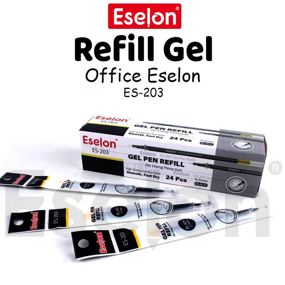 

⓰ X 5518 24pcs Refill Pulpen Gel Office ES-203 / Refill pulpen gel Eselon 【F⚡ASH SALE✅】 ♣