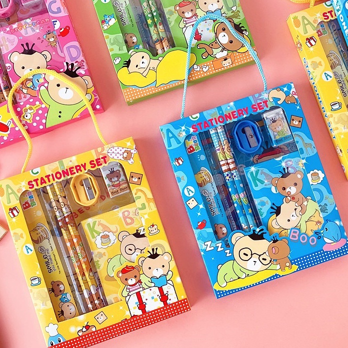 

ᴹᴿ°᭄ MM 3373 Set Stationery paket alat tulis anak cocok untuk souvenir atau hadiah ulang tahun anak set alat tulis paket ulang tahun birthday anak study karakter kartun 8in1 5in1 dompet 7in1 hadiah lomba Stok terbaru ☆