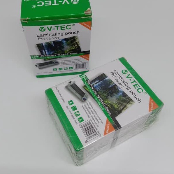 

[KODE PRODUK SETRB4688] V tec plastik laminating puch ID card KTP 100 250 mic