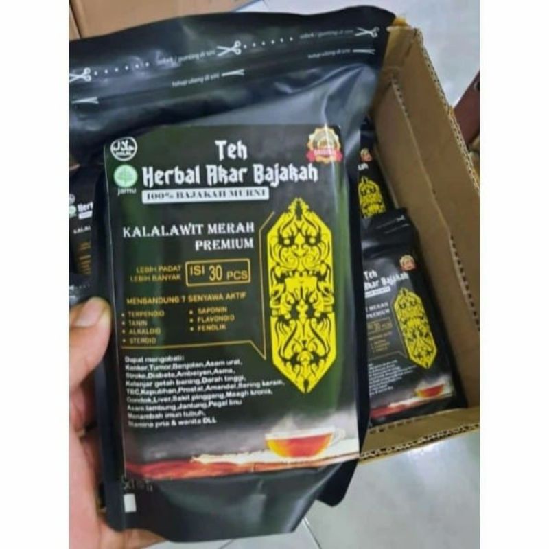 

Teh Celup Bajakah Kalalawit Original isi 30 pcs | Teh Bajakah Asli Kalimantan | Kayu Akar Bajakah Asli Kalimantan Teh Celup