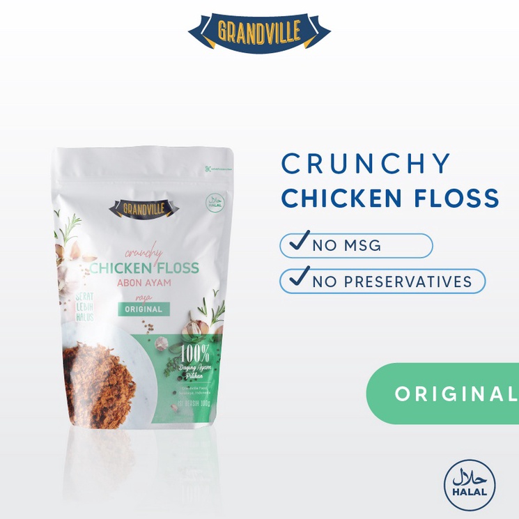 

STAR BRANDS Grandville Abon AYAM Crunchy Single Pack Original serbuuu !