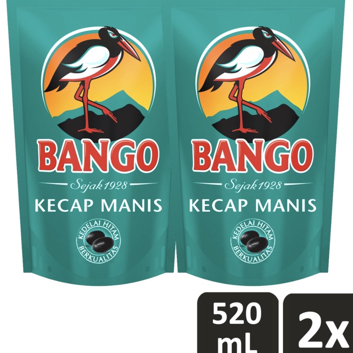 

Ready❅➺ JWCEO BANGO Kecap Manis Soy Sauce Refill Terbuat dari 4 bahan alami berkualitas 520ML x2 P94 ➯Model Baru