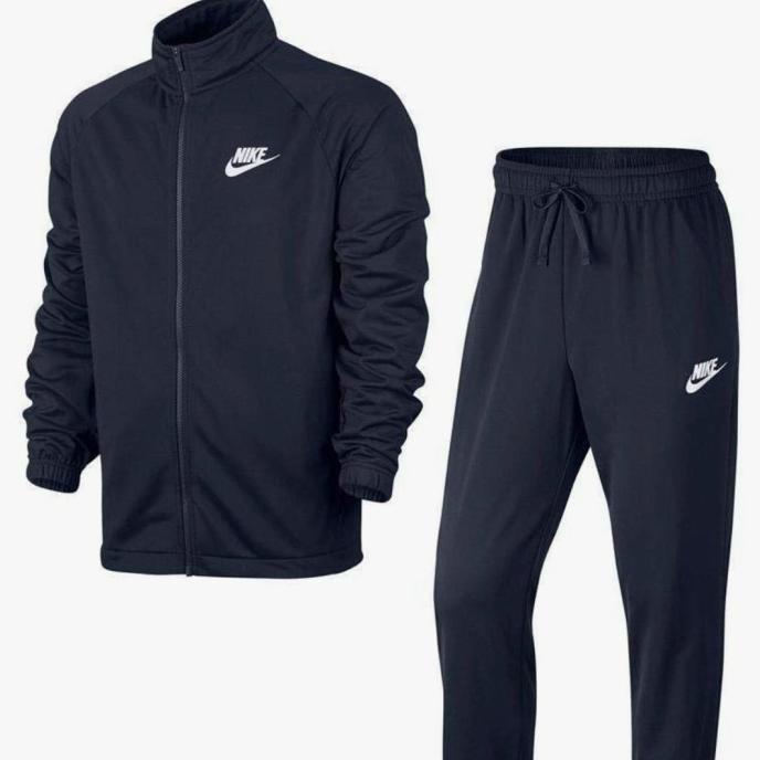NIKE JACKET TRACK PANT SET NAVY BLUE / JAKET CELANA PRIA 100% ORIGINAL