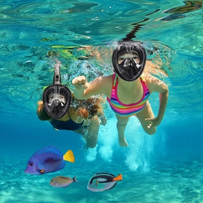Terlaris Kacamata Masker Diving Snorkeling Full Face-Diving Mask