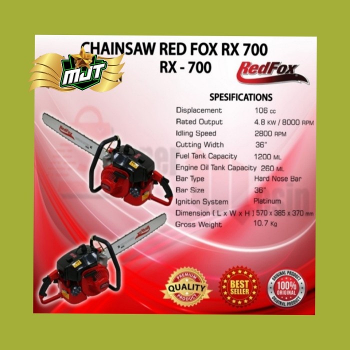 Mesin Gergaji Kayu 36 Inch Chain Saw Yamamax Pro Gx 070 H L Multipro