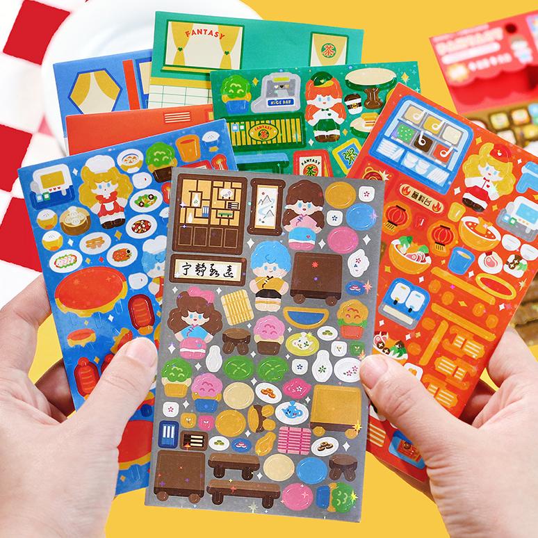 

PINKABULOUS Fantasy Gourmet 2 Layers Diary Deco Stickers