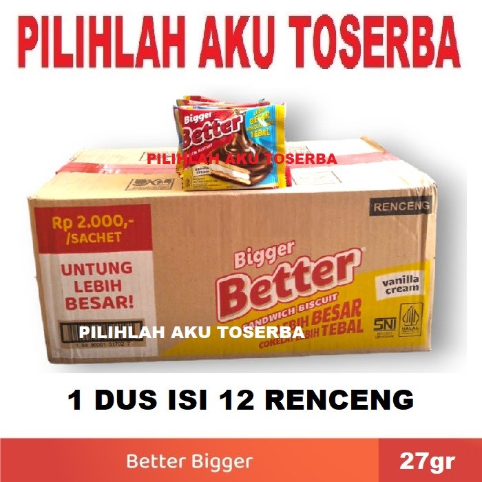 

Biskuit Roma Bigger Better Sandwich Renceng - ( Harga 1 Dus )