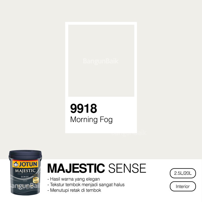 Jotun Majestic Sense 9918 Morning Fog / Cat Tembok Premium