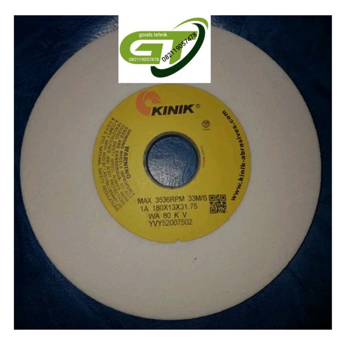 KINIK Grinding Wheel WA 120 KV1A - Batu Gerinda KINIK 180 x 13 x 31.75