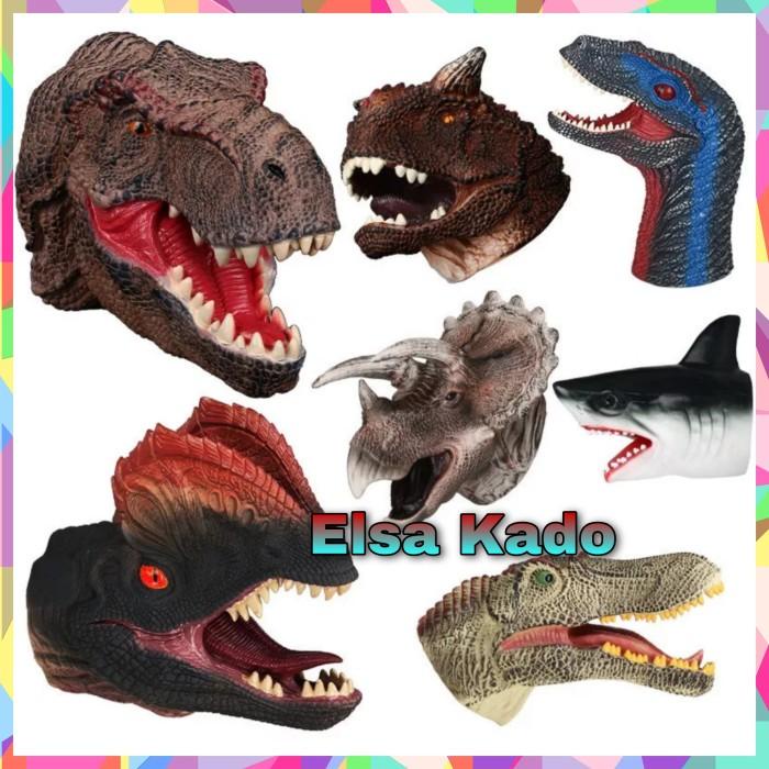Mainan Sarung Tangan Dinosaurus Shark Hand Puppet Boneka Tangan Hiu
