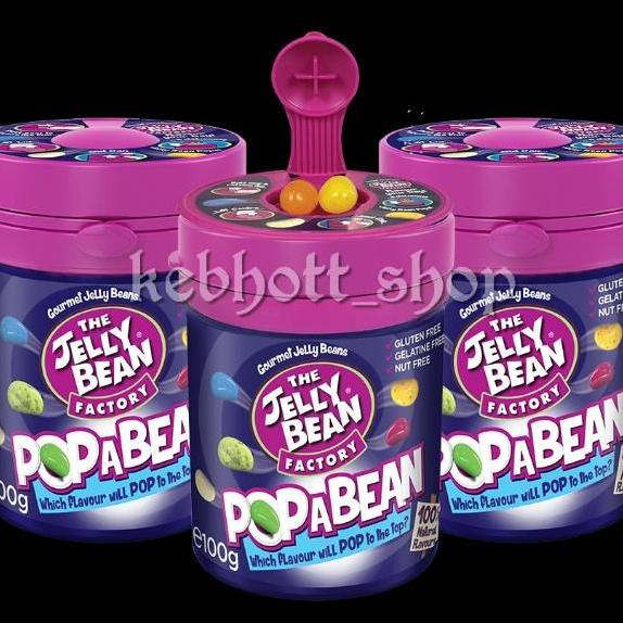 

The Jelly Bean Factory Popa Bean Candy 100 grPermen jell Lunak