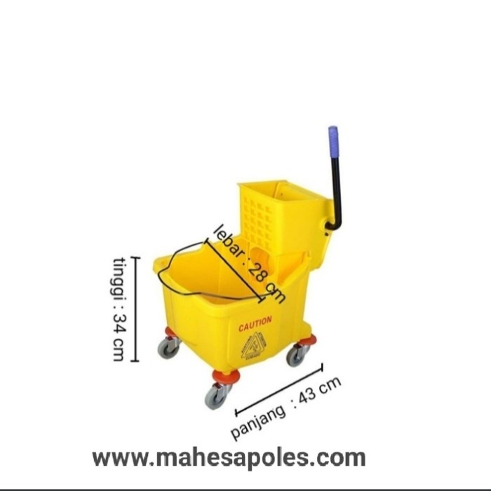 Ember Pel/Single Bucket/Mop+Pel Pres 36L/Mop Bucket Cleaning