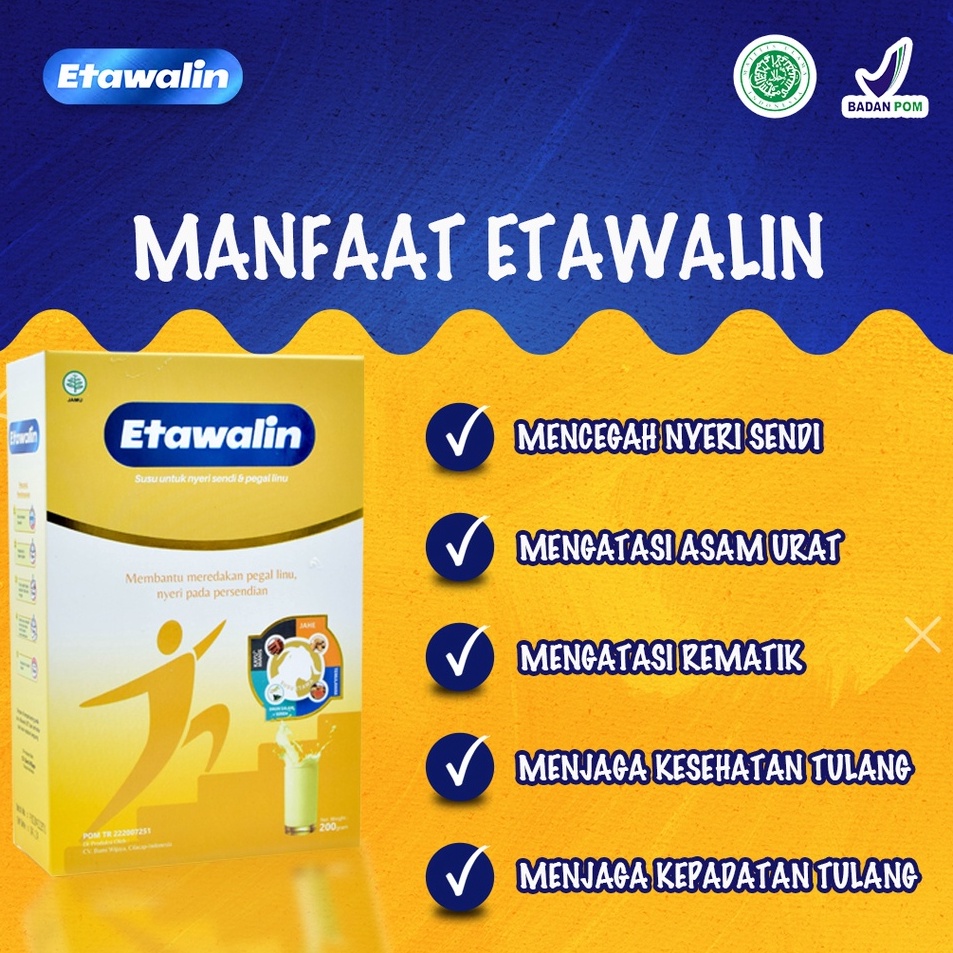 

TERMURAH Etawalin Susu Etawa Herbal Nyeri Sendi Official 1 Box