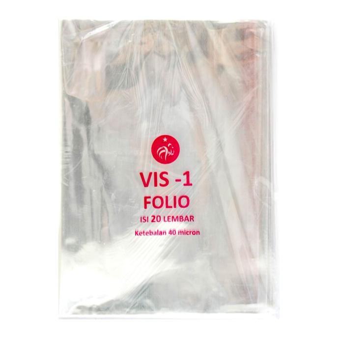 

Sampul Buku VIS-1 Plastik OPP Folio Isi 20 Lembar