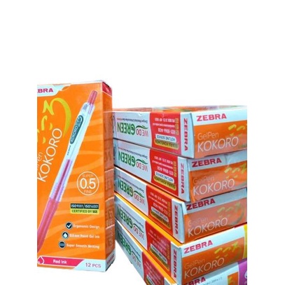 

TBMO BOLPEN KOKORO WARNA PER PACK ISI 12 / BOLPEN GEL WARNA