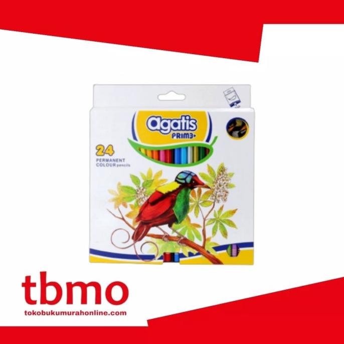 

TBMO Agatis Prime Wood Permanent Color Pencil Hexagonal 24 Warna