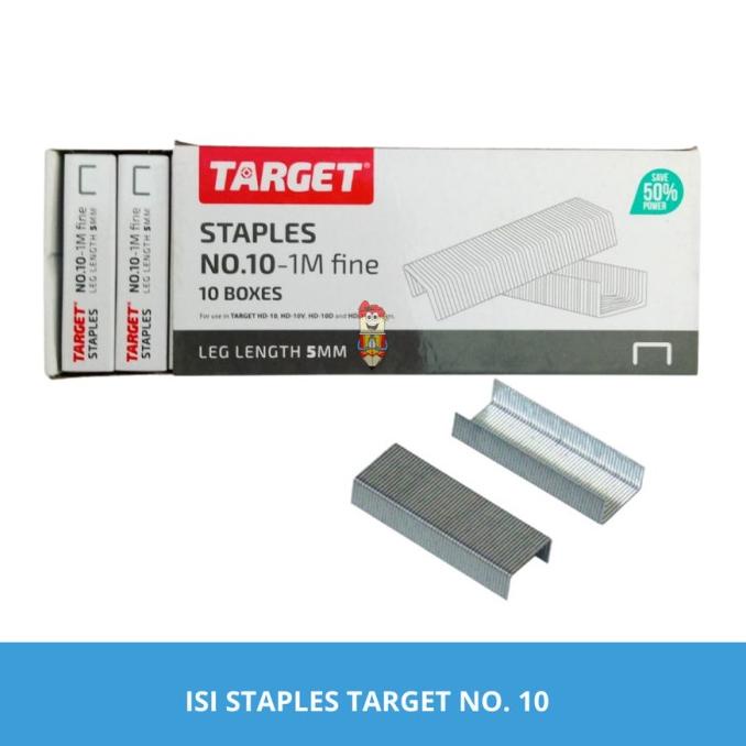 

ECER TARGET REFILL STAPLES NO.10 FINE 5MM