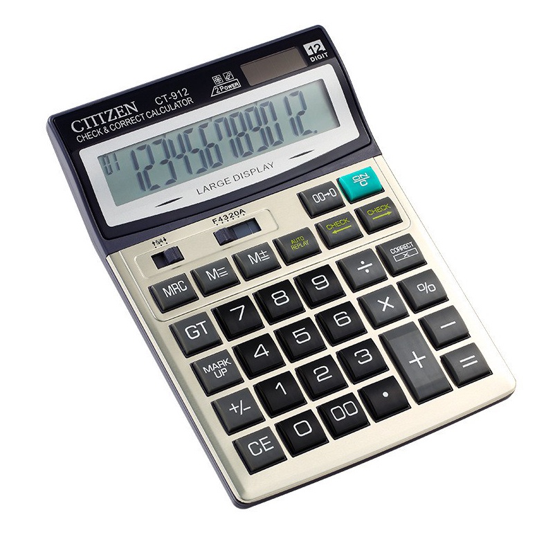 

Super promo Kalkulator Citizen CT-912 12 Digit Kalkulator Besar KQA