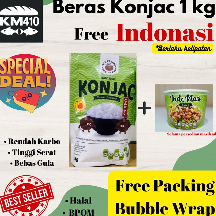 

Kemasan Baru.. Beras Porang Merk Konjac Kemasan 1 Kg 6FP