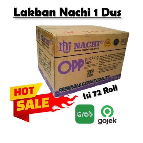 

GOSEND/OPP / LAKBAN NACHI 2" BENING/COKLAT 72pcs