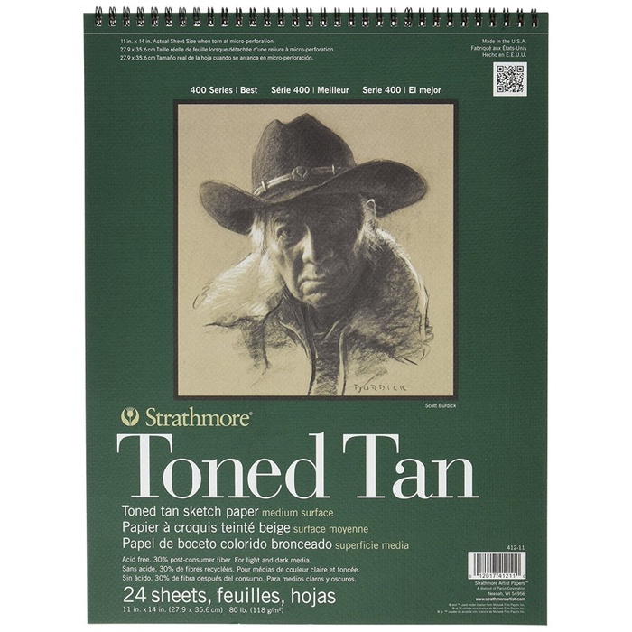 

Terlaris Strathmore Toned Tan 11" X 14" Sketch Pad - 24 Sheets