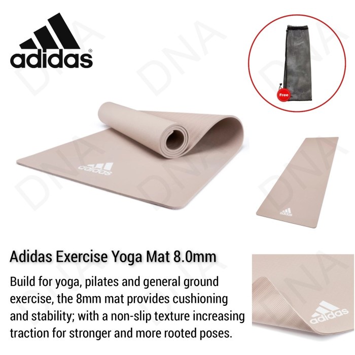 Terlaris Matras Yoga 8Mm / Yoga Mat 8Mm Vapor Grey Adidas - Original
